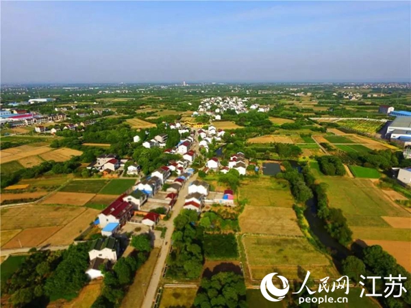 江蘇省常州市湟里鎮(zhèn)西墅村村貌。江蘇鄉(xiāng)村規(guī)劃建設(shè)研究會供圖