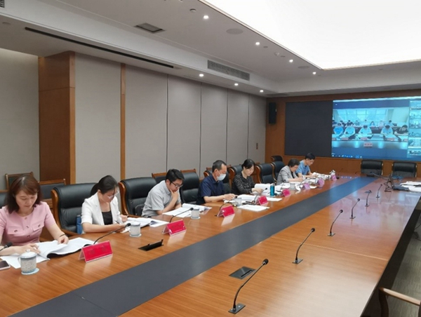 2022年江蘇全省城市排水防澇工作視頻會議現(xiàn)場。李舜堯攝