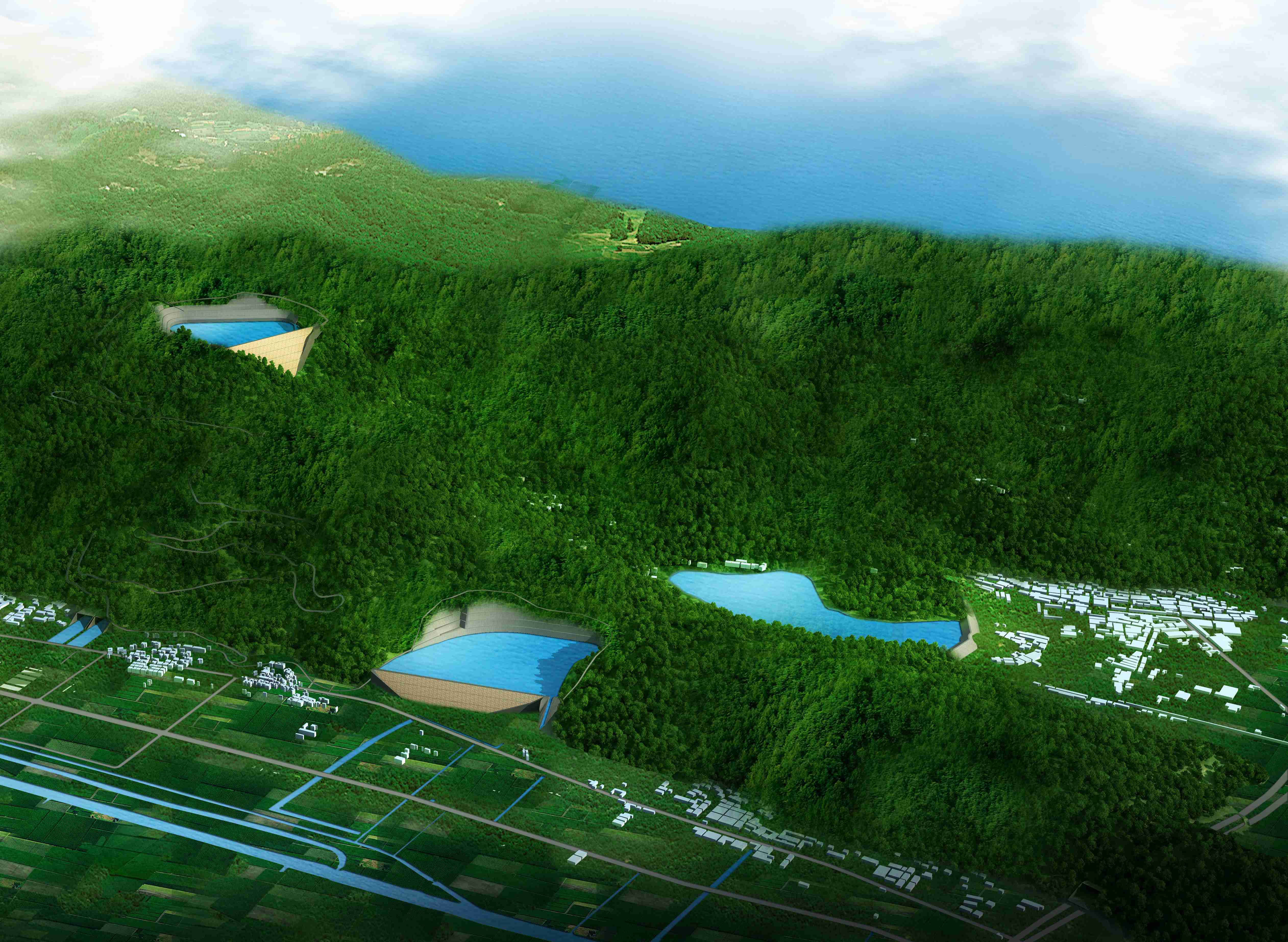 抽水蓄能電站效果圖。連云宣傳部供圖