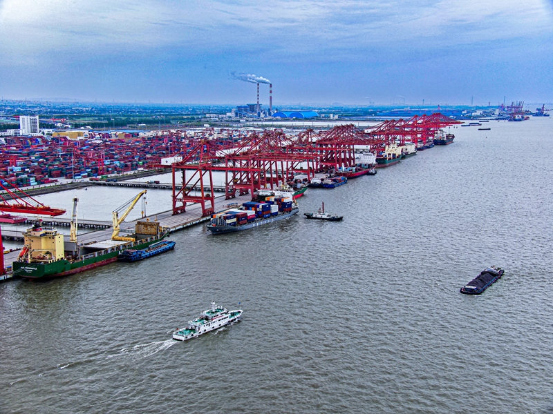 圖為太倉港。太倉海事局供圖