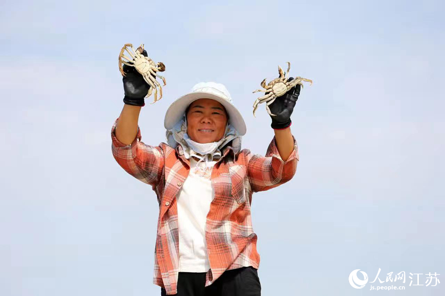 淮安洪澤湖大閘蟹正式開捕。人民網(wǎng) 馬曉波攝