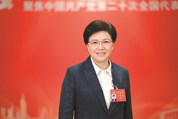 韓立明代表。本報記者 吳勝攝