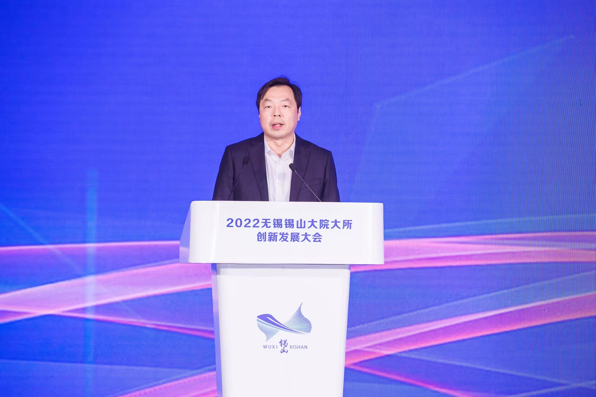 錫山區(qū)委書記方力致辭。錫山區(qū)委宣傳部供圖