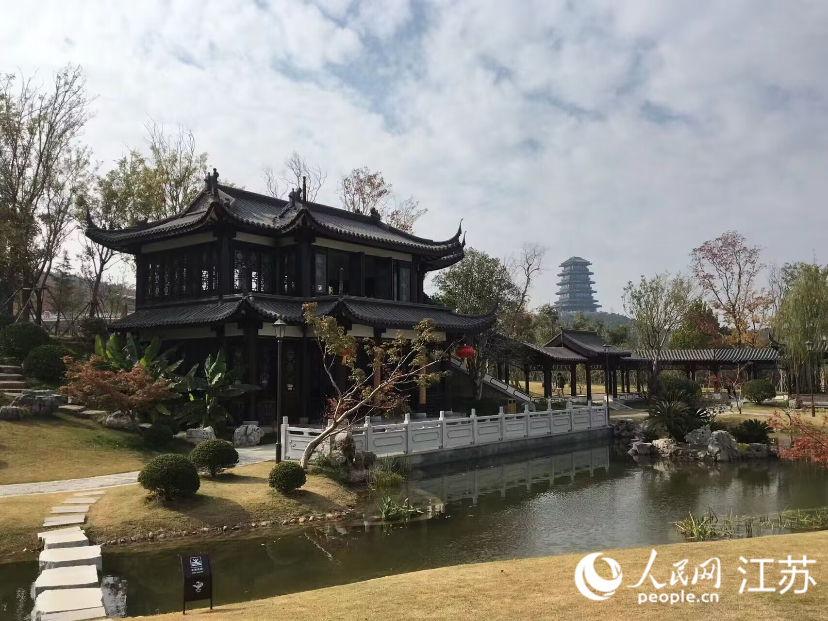 徐州園博園一景。人民網(wǎng) 俞楊攝