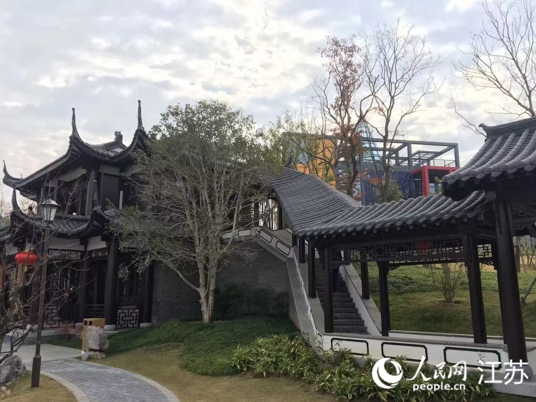 徐州園博園一景。人民網(wǎng) 俞楊攝