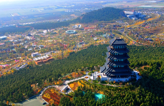 航拍徐州園博園。徐州市委宣傳部供圖