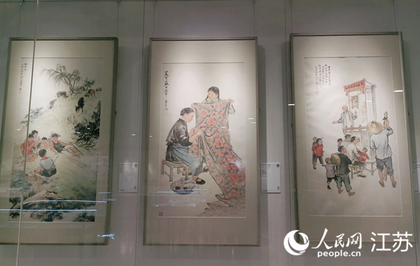 康平部分作品。人民網(wǎng)記者 王繼亮攝