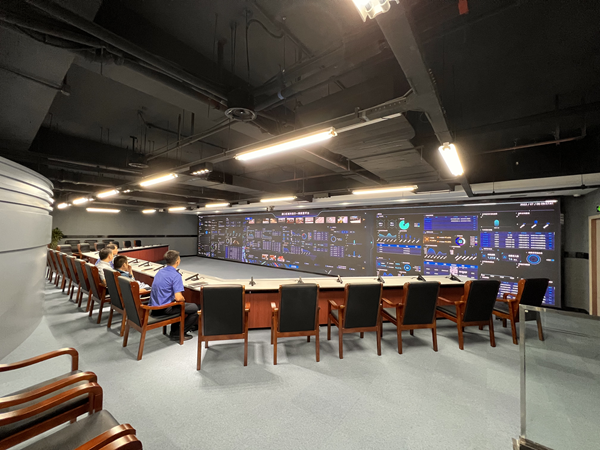 浦口區(qū)綜合行政執(zhí)法指揮中心暨數(shù)字城管監(jiān)督指揮中心。浦口區(qū)委宣傳部供圖