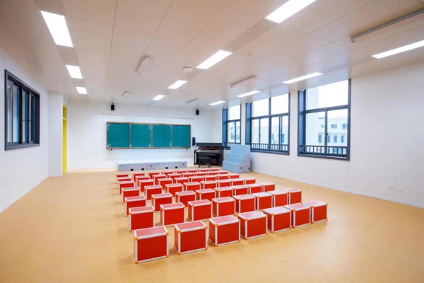昆山市柏廬實驗小學內(nèi)部。項目方供圖