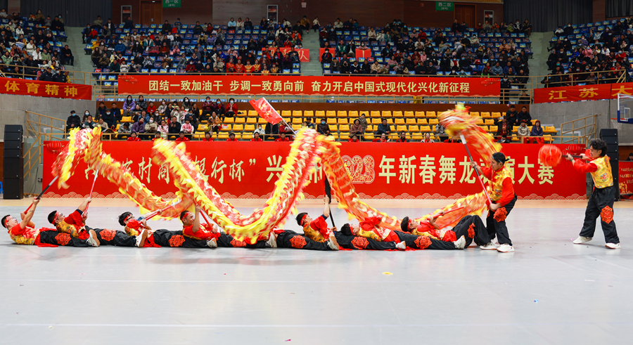 舞龍大賽現(xiàn)場。周社根攝