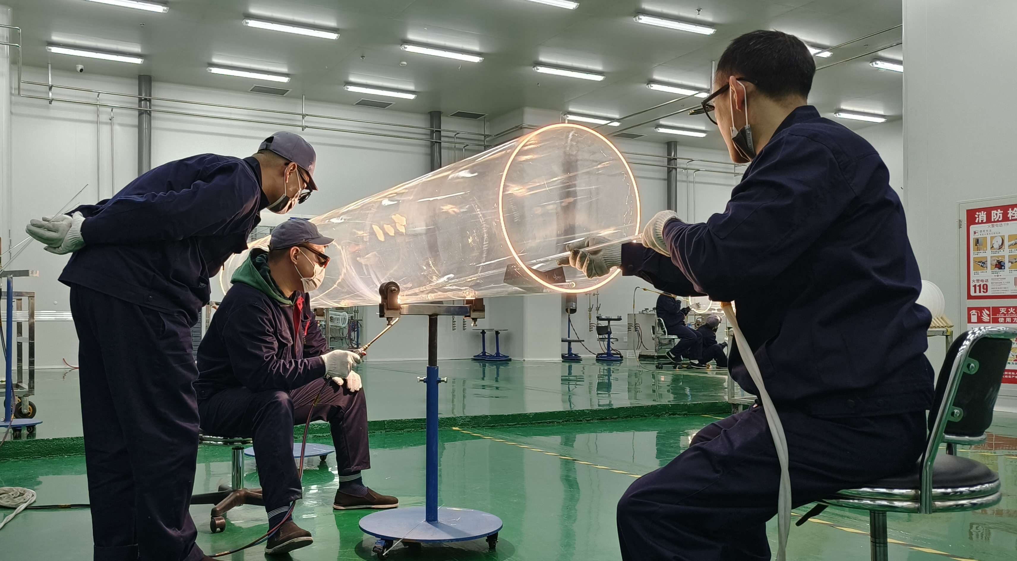 江蘇弘揚石英制品有限公司三期項目的生產(chǎn)車間