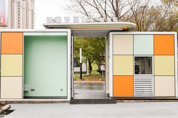 新盛街道殷巷社區(qū)明月湖“智惠E站”。王建偉攝