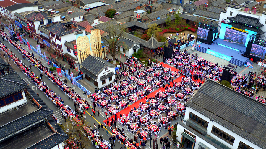 2023洪澤（蔣壩）螺螄節(jié)開幕。陳凱攝