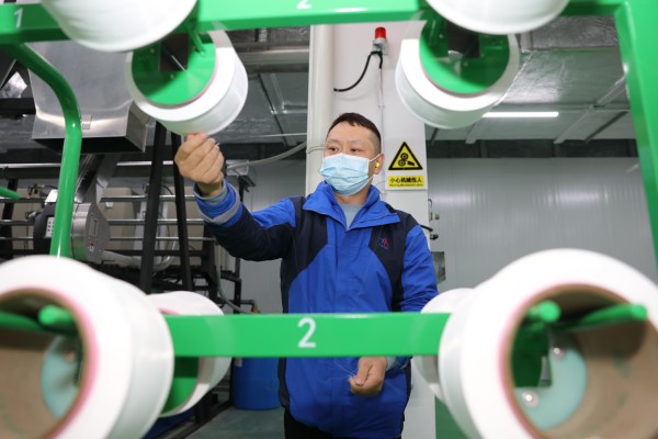 試生產(chǎn)現(xiàn)場(chǎng)。洪澤區(qū)委宣傳部供圖