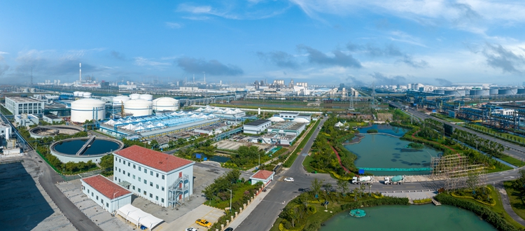 徐圩新區(qū)污水處理廠。徐圩新區(qū)供圖