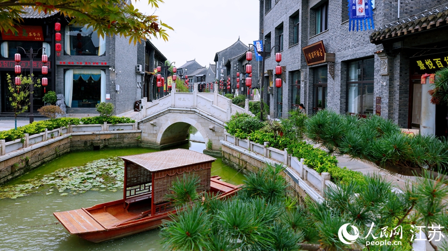 河下古鎮(zhèn)小橋流水。人民網(wǎng) 余樂攝