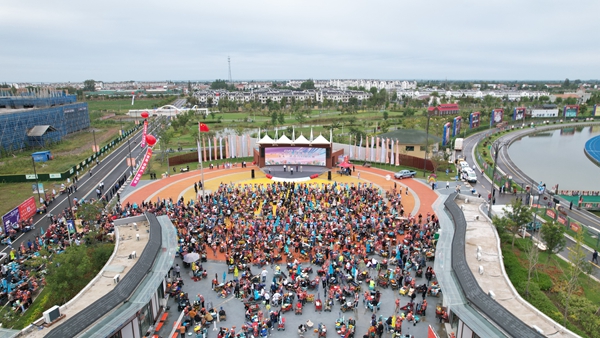 比賽現(xiàn)場。泗洪縣委宣傳部供圖