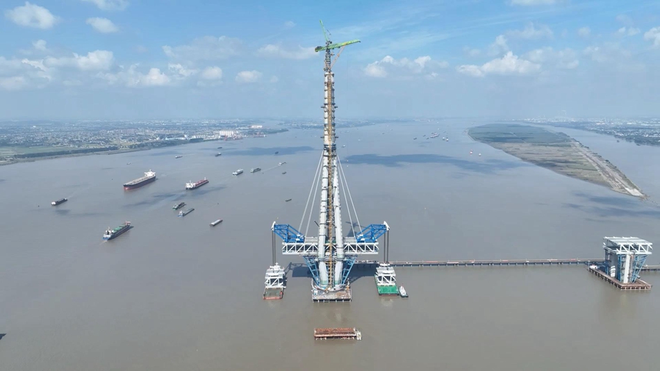 施工現(xiàn)場。常州海事局供圖