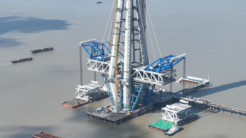 施工現(xiàn)場。常州海事局供圖