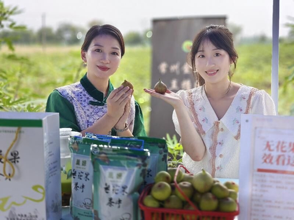 助農(nóng)直播現(xiàn)場(chǎng)。徐君攝