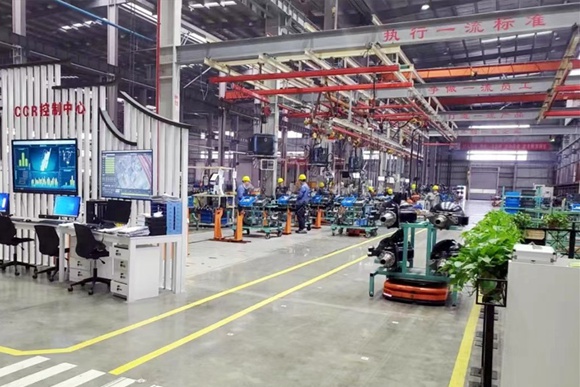 黃埭企業(yè)生產(chǎn)車間。黃埭鎮(zhèn)供圖