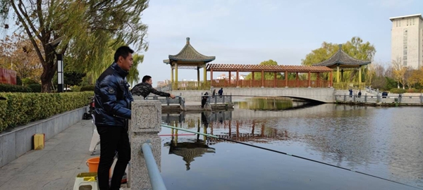周口河畔成為市民休閑娛樂的好去處。灌南縣委宣傳部供圖