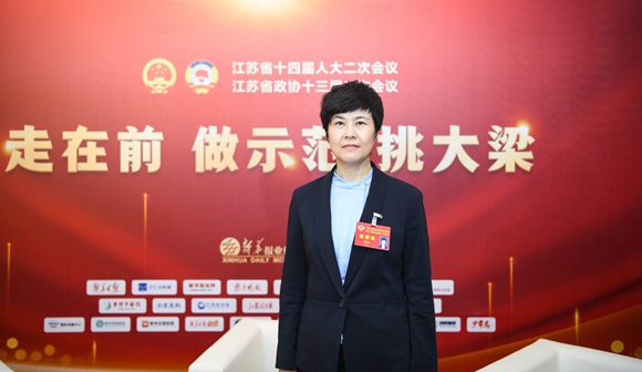 江蘇省政協(xié)委員、中國郵政集團(tuán)有限公司江蘇省分公司黨委書記、總經(jīng)理陳智泉。受訪者供圖