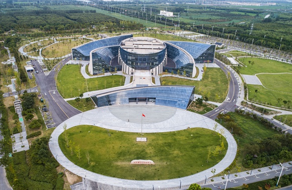 泗洪縣文化藝術(shù)中心全景圖。泗洪縣委宣傳部供圖