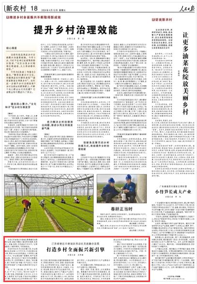 《人民日?qǐng)?bào)》2024年4月12日18版 版面截圖