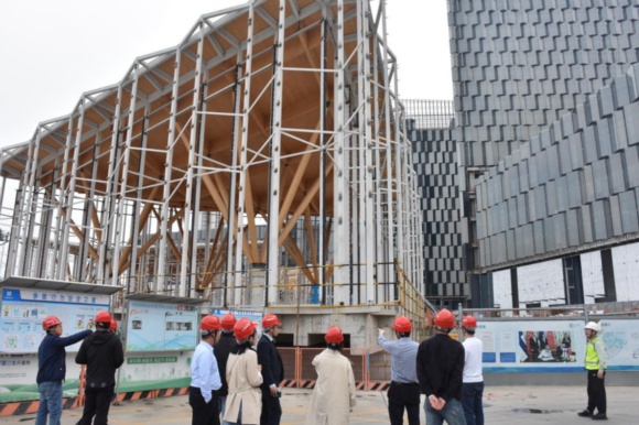 觀摩教學現(xiàn)場。建鄴區(qū)建設局供圖