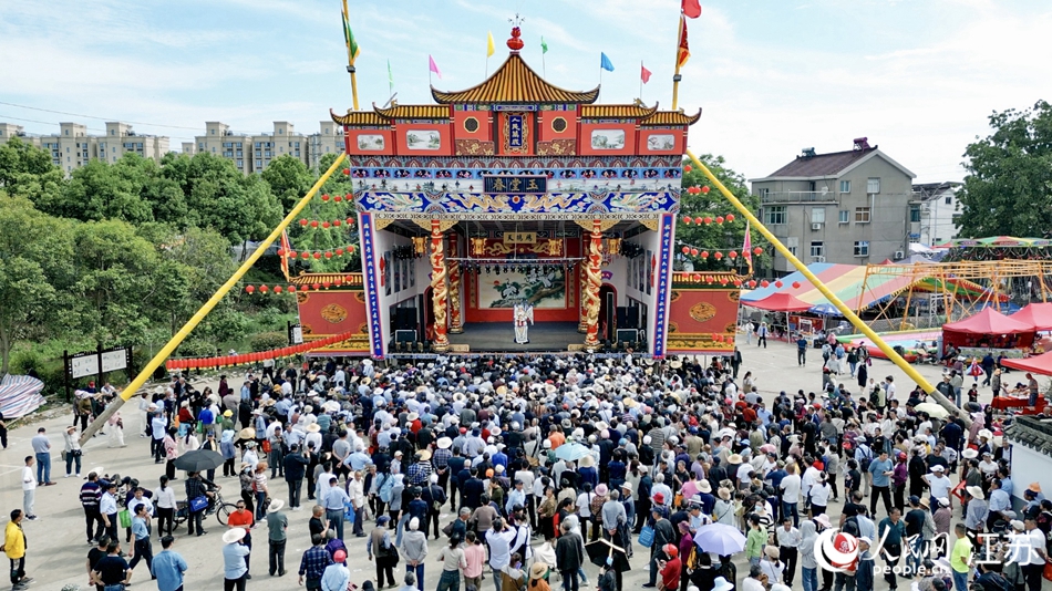 薛城花臺會現(xiàn)場。人民網 楊維瓊攝