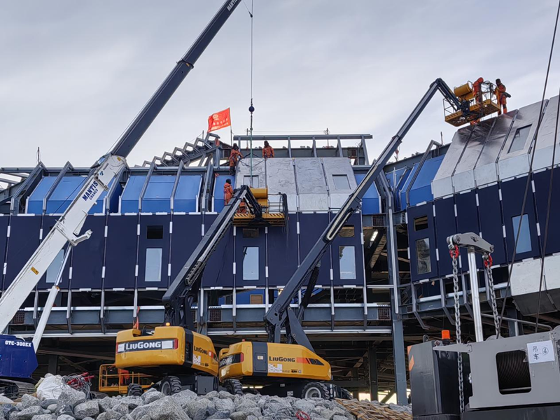 江蘇恒久參與南極秦嶺站的搭建工作。吳兆兵攝