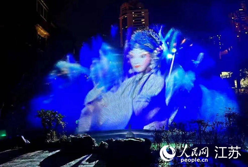 夜游南京市民俗博物館，裸眼5D看盡金陵勝景。人民網(wǎng)記者 馬曉波攝