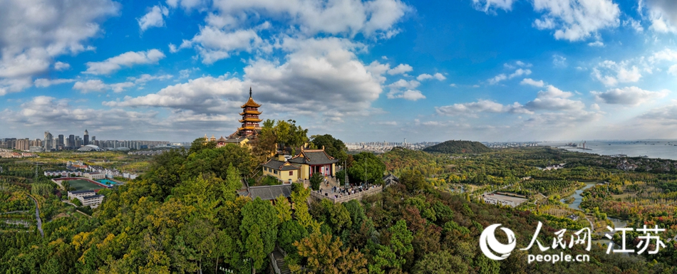 俯瞰南通濱江片區(qū)。人民網(wǎng)記者 王繼亮攝