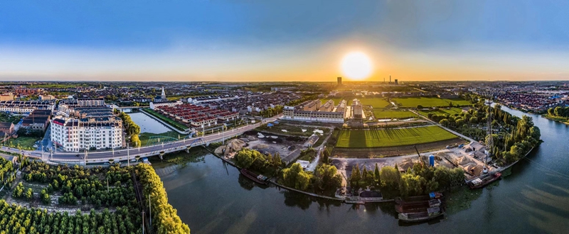 戴南產(chǎn)城融合之景。戴南鎮(zhèn)供圖