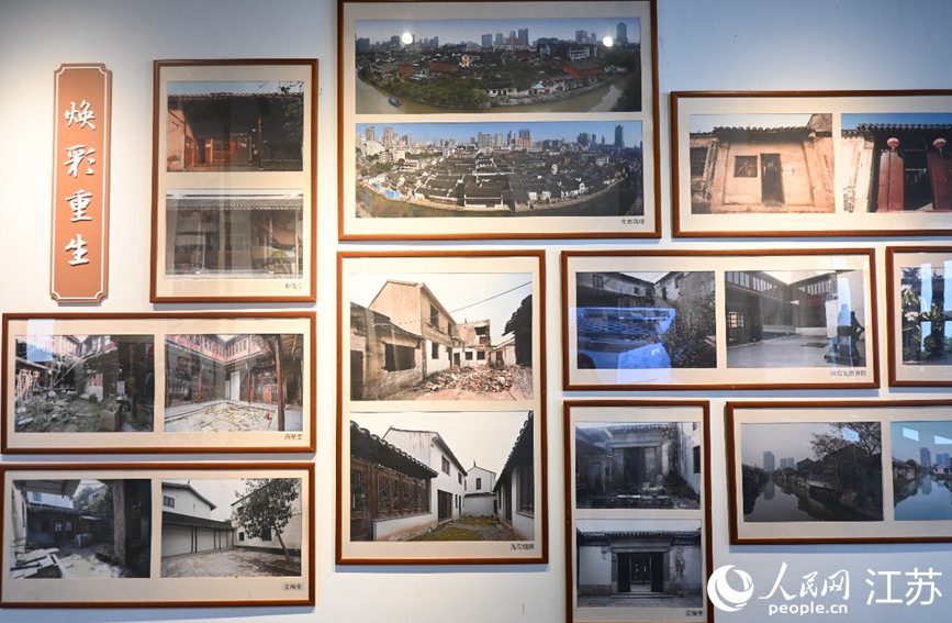 青果巷敞開“修舊如舊”的古建空間，讓游客在大街小巷便可了解當?shù)匚幕}絡(luò)。 人民網(wǎng) 謝地攝