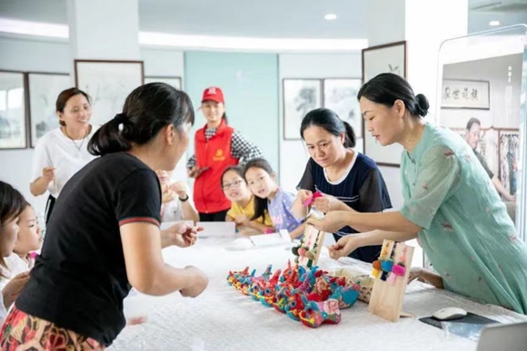 非遺項(xiàng)目展示。黃埭鎮(zhèn)供圖