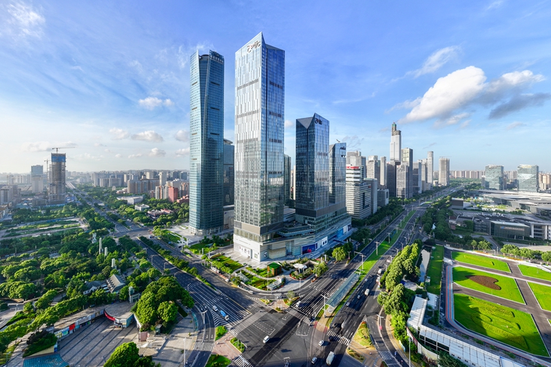 圖為元通商圈。建軒攝