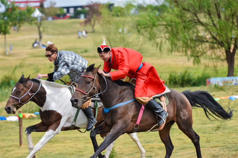 賽馬比賽。黃宣攝
