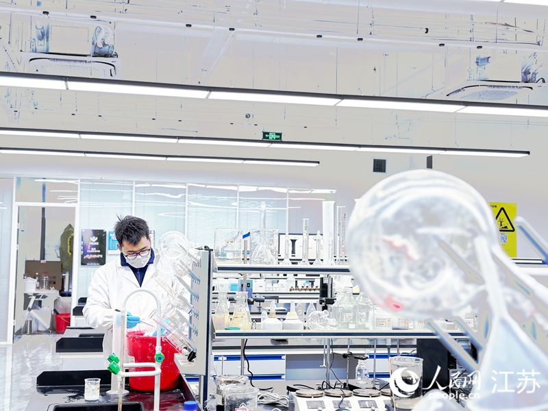 樂透思位于南大科學(xué)園的實(shí)驗(yàn)室。人民網(wǎng)記者 馬曉波攝