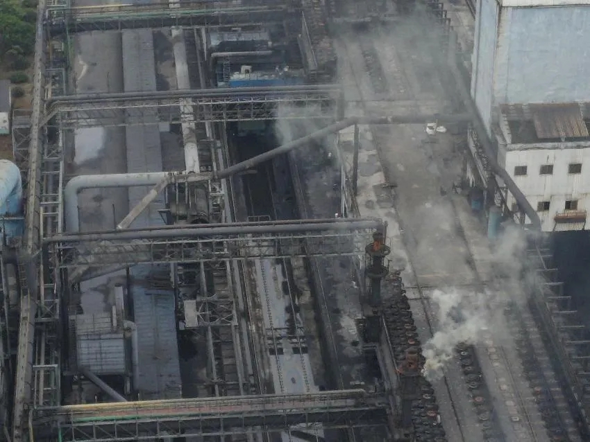 圖1&nbsp; 2024年7月9日，督察組暗查發(fā)現(xiàn)，徐州天安化工公司焦爐大量煙氣直排