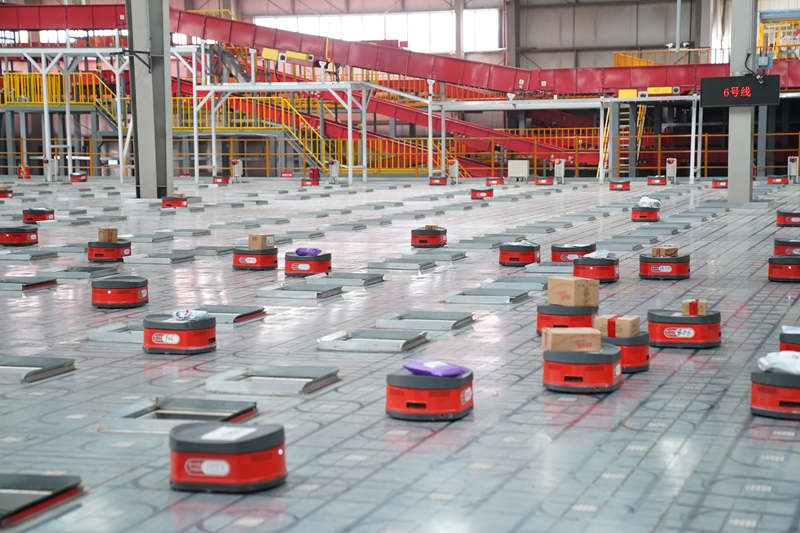 京東無人倉。宿豫區(qū)委宣傳部供圖供圖