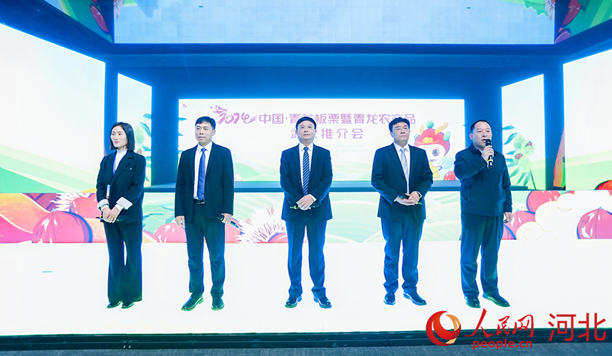 青龍政府和企業(yè)代表上臺(tái)推介青龍。人民網(wǎng)記者 李兆民攝