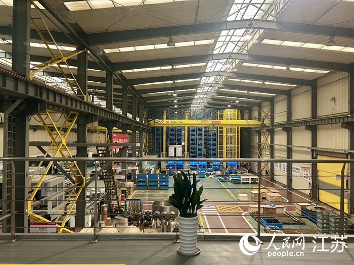 邁安德集團(tuán)有限公司智能生產(chǎn)車間。人民網(wǎng) 王丹丹攝