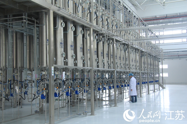 智能化提取精制工廠。人民網(wǎng) 江楠攝