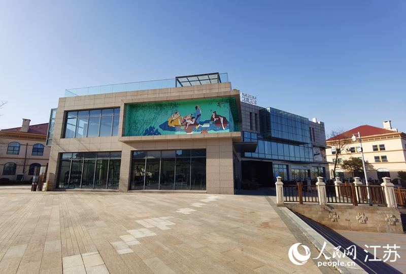 海門動(dòng)畫產(chǎn)業(yè)街區(qū)一角。人民網(wǎng)記者 王繼亮攝