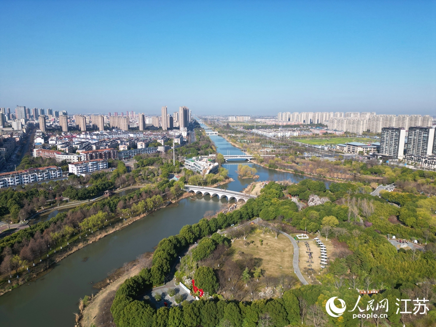 改造后的新通揚河。人民網記者 王繼亮攝