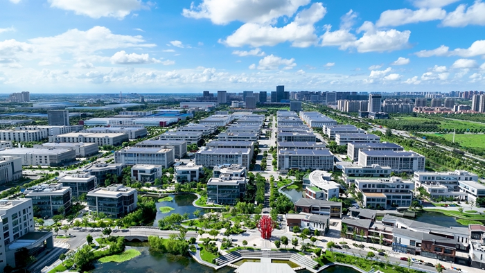 航拍鹽城高新區(qū)智創(chuàng)園。呂成攝