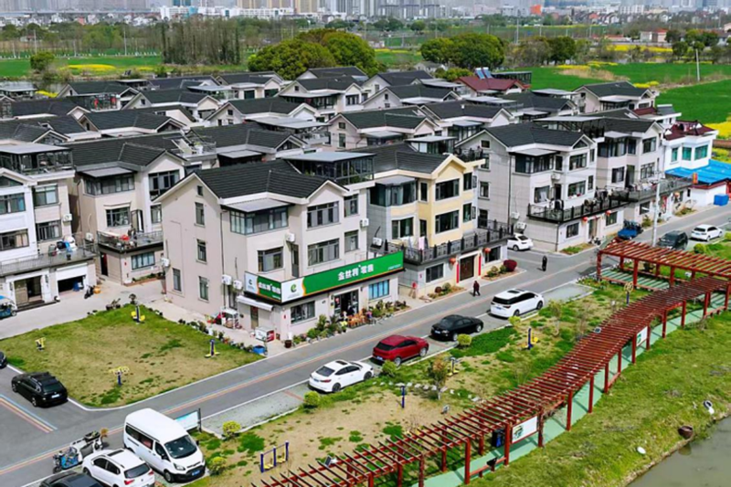 航拍常熟市美麗鄉(xiāng)村。趙晨杰攝