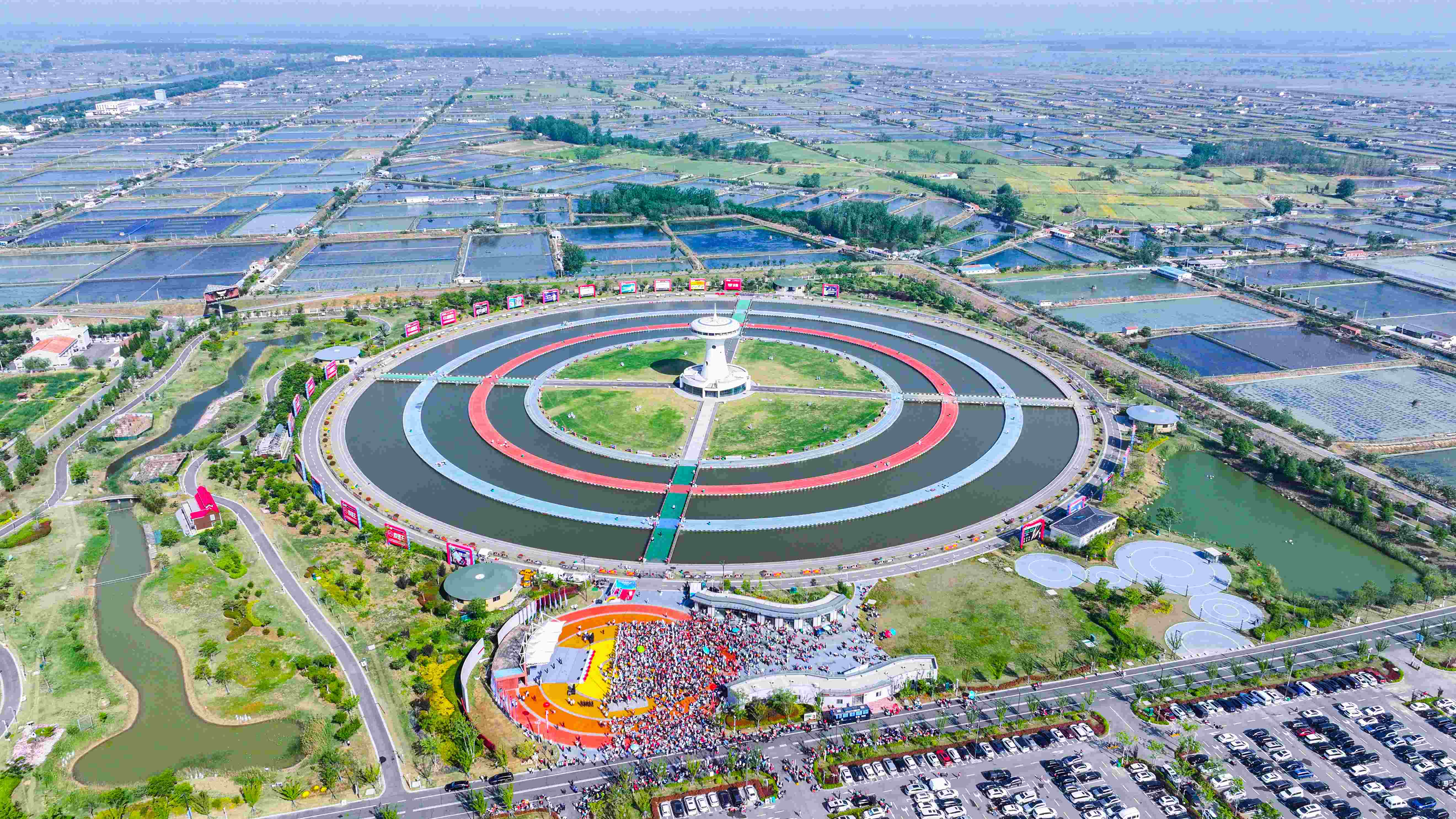 泗洪國(guó)際大圓塘垂釣中心。泗洪縣委宣傳部供圖